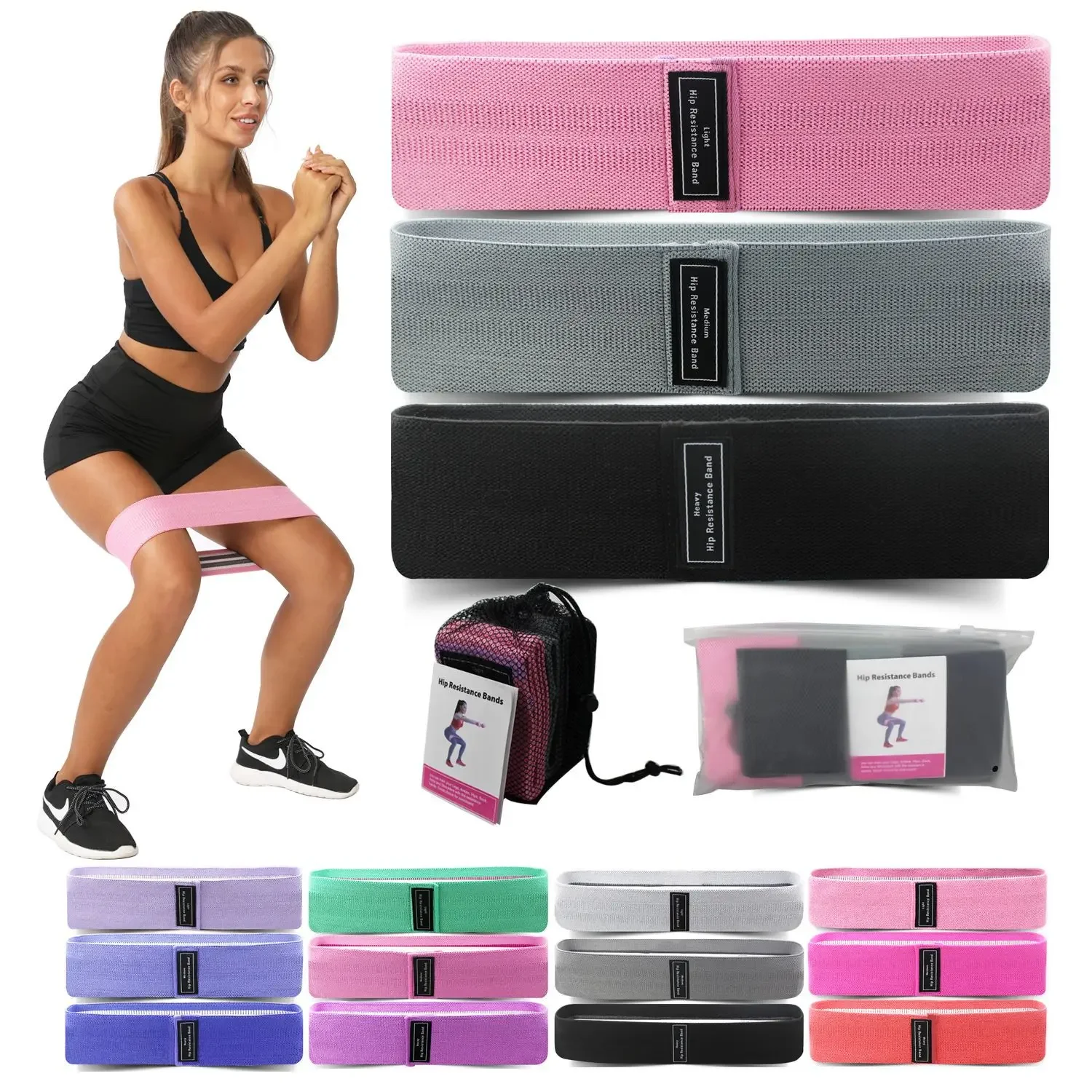 Pilates Yoga Home Workout - 1/2/3 adet elastik bantlar spor direnç