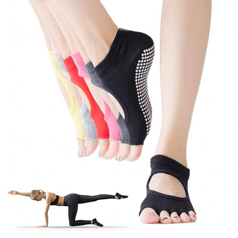 Pilates And Yoga Studio - Sırtı Açık Beş Parmaklı Yoga Çorapları,