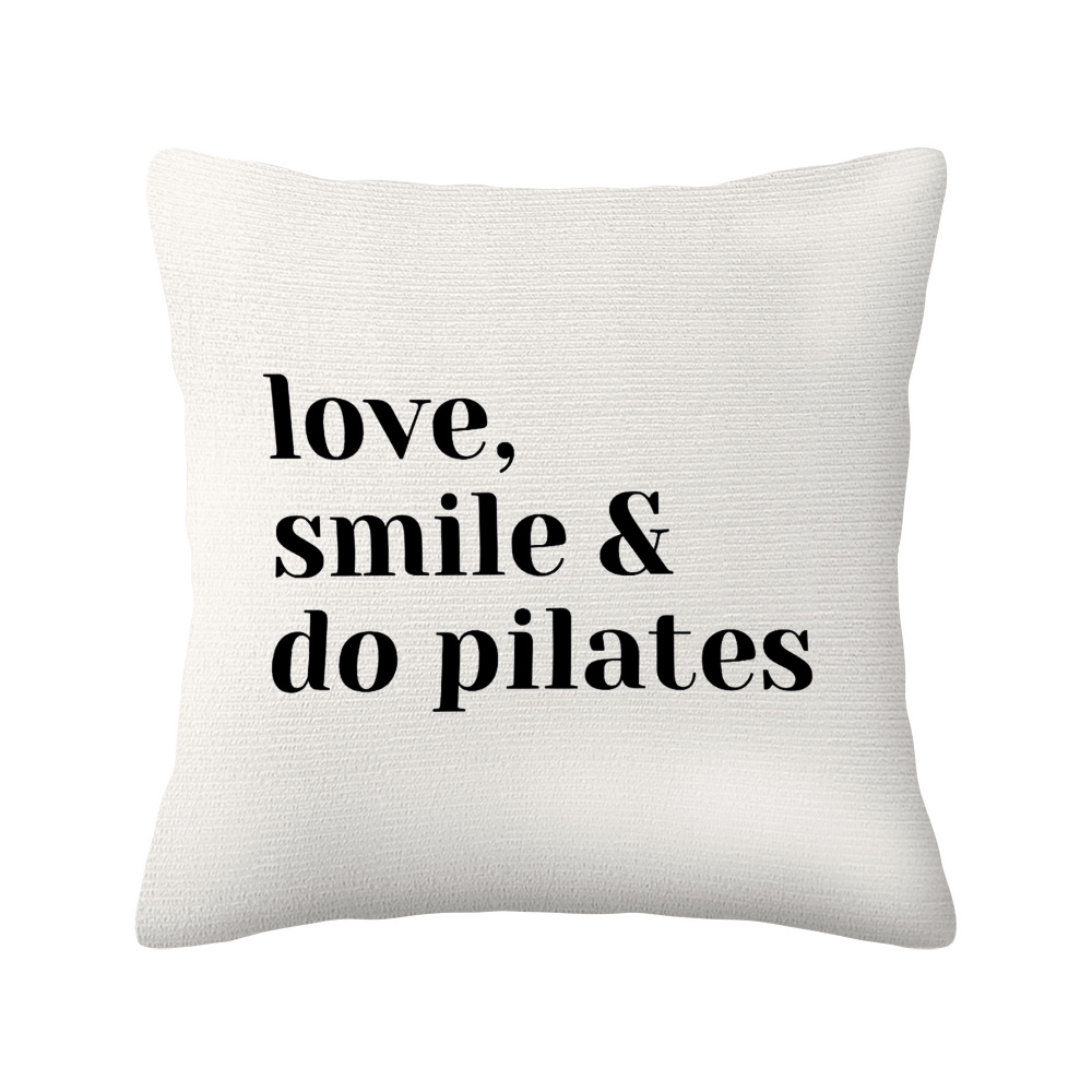 Love Smile Do Pilates Yastık K - Pilates Yoga Quotes incelemesi ve fiyatı