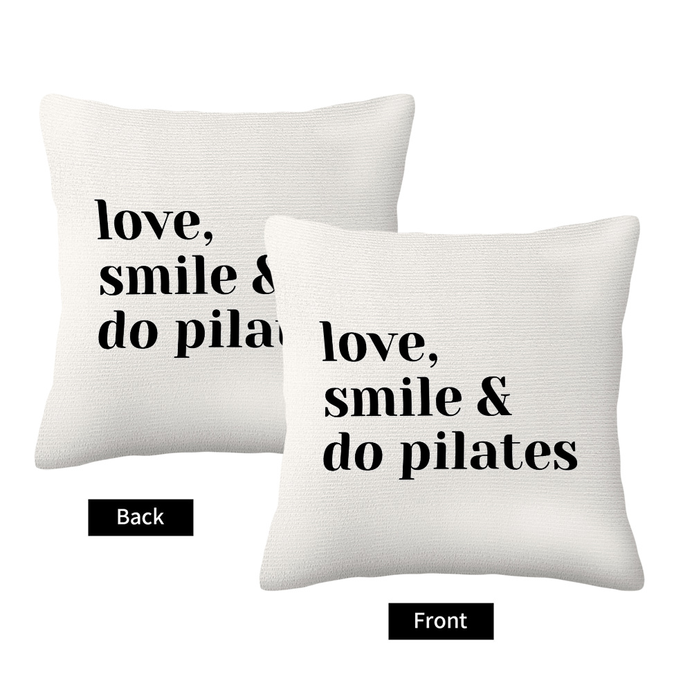 Love Smile Do Pilates Yastık K - Pilates Yoga Quotes incelemesi ve fiyatı