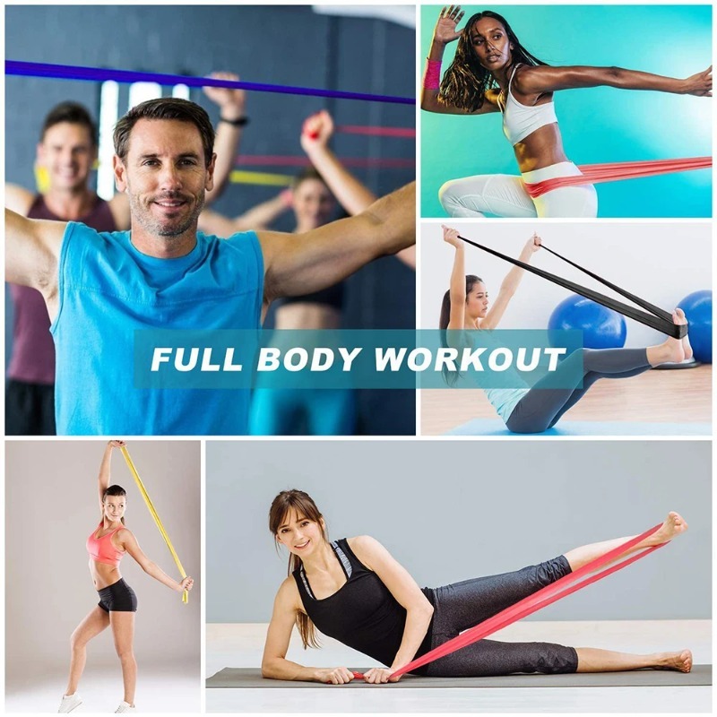 Doğal Lateks Direnç Bantları,  - Pilates Yoga Home Workout incelemesi ve fiyatı