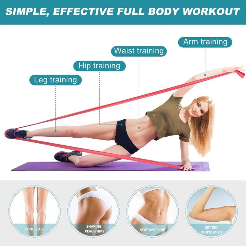Doğal Lateks Direnç Bantları,  - Pilates Yoga Home Workout incelemesi ve fiyatı